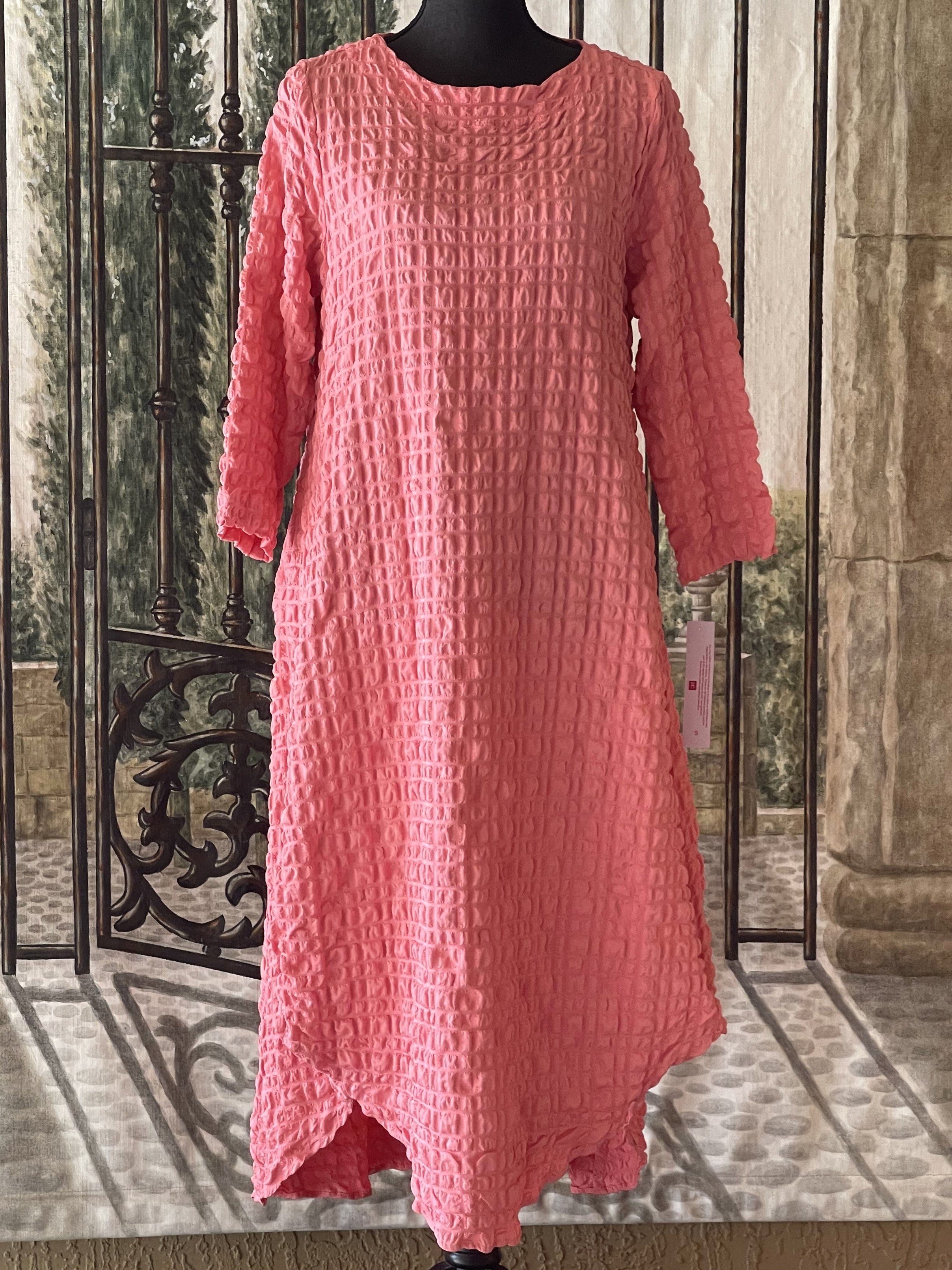 IC Collection Textured Sunday Dress-IC-6001D