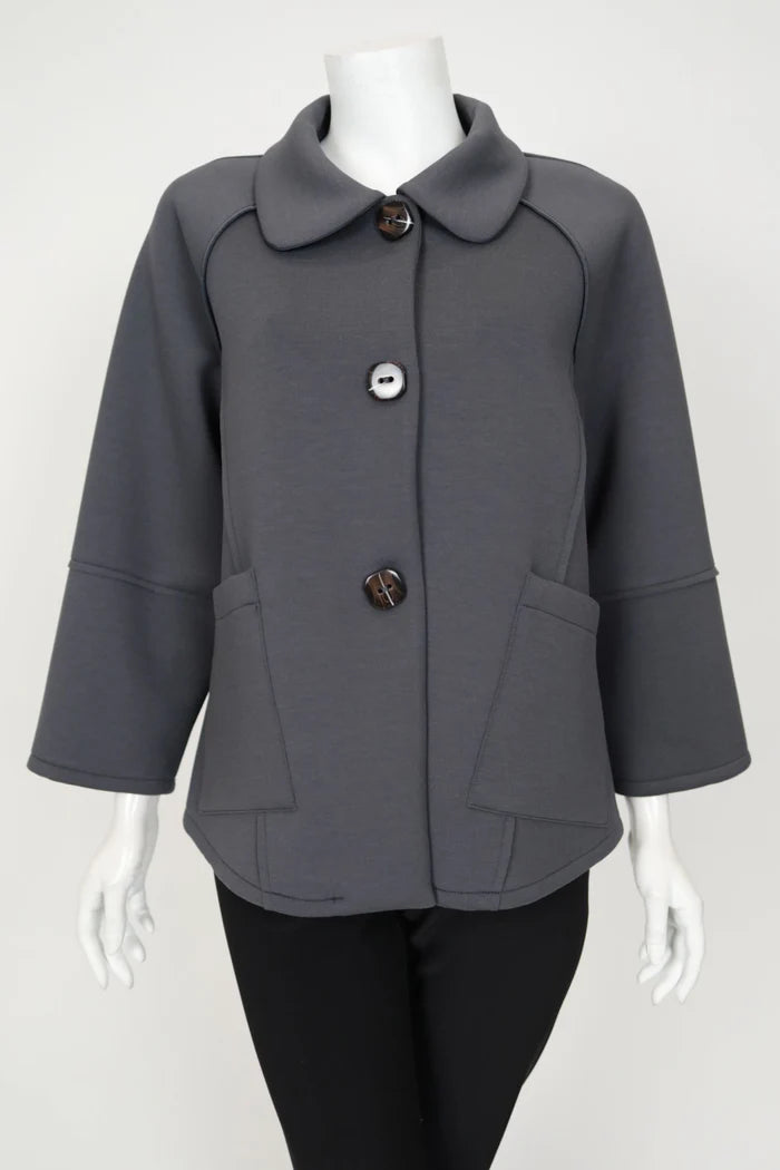 IC Collection Scuba Button Up Jacket-IC-6008J