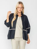 IC Collection Wire Neck Full Zip Jacket-IC-6010J