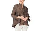 IC Collection Crinkle One Button Jacket-6288J-DUP
