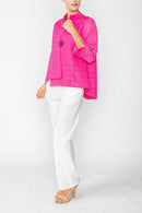 IC Collection Crinkle One Button Jacket-6288J-DUP