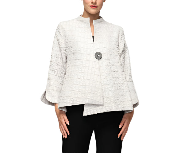 IC Collection Crinkle One Button Jacket-6288J-DUP