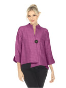 IC Collection Crinkle One Button Jacket-6288J-DUP