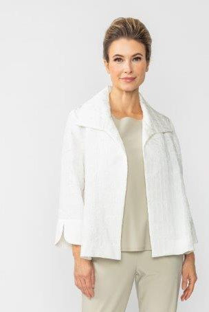 IC Collection Textured Open Jacquard Jacket | Unique Apparel USA