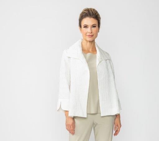 IC Collection Textured Open Jacquard Jacket-IC-6289J-DUP
