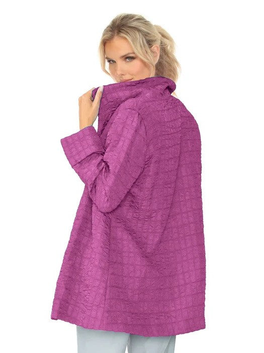 IC Collection Solid Jacquard Jacket-IC-6290J