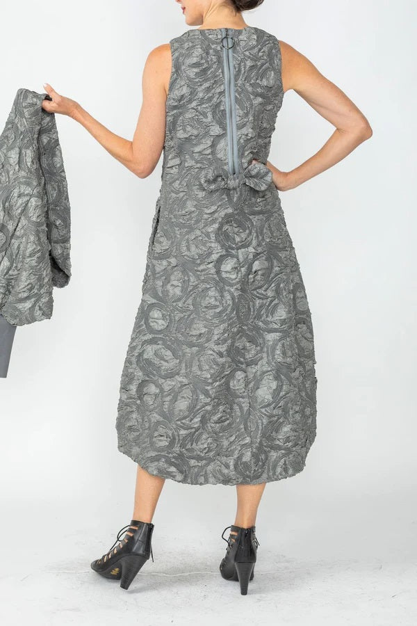 IC Collection Sleeveless Embossed Dress-IC-6400D