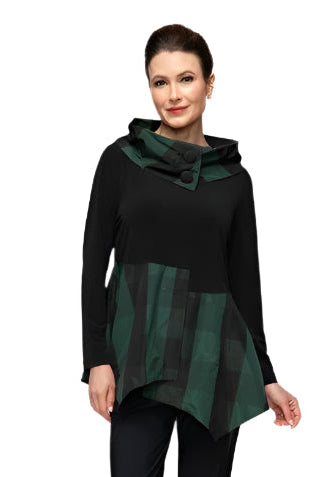IC Collection Turtleneck Asymmetrical Top | Unique Apparel USA