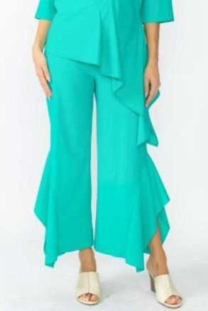 IC Collection Tulip Side Ruffle Pant | Unique Apparel USA