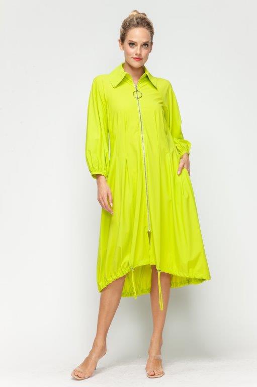 Flared Sleeve Cinched Waist Jacket-6428J-DUP