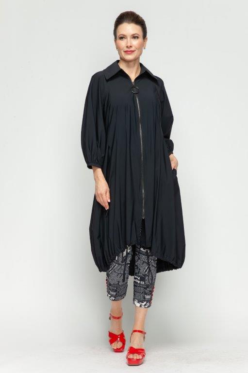 Flared Sleeve Cinched Waist Jacket-6428J