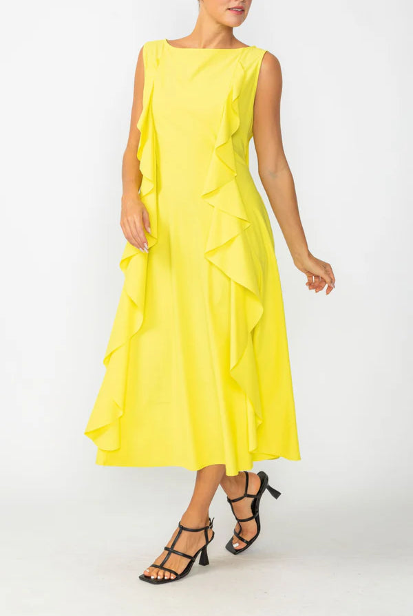 Sleeveless Ruffle Dress 6429D-DUP2 | Unique Apparel USA