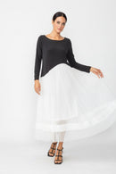 Mesh Skirt Dress-IC-6446D