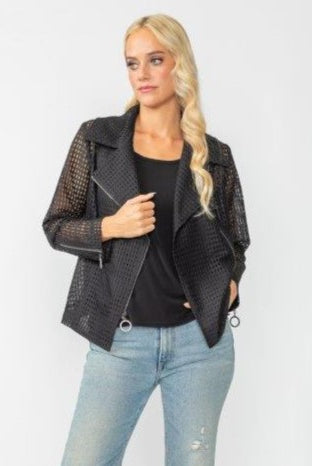 IC Collection Mesh Biker Jacket | Unique Apparel USA