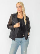IC Collection Mesh Biker Jacket-IC-6462J