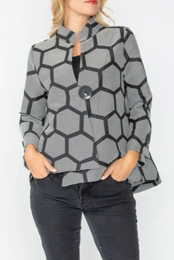 IC Collection One Button Honey Jacket | Unique Apparel USA
