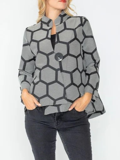 IC Collection One Button Honey Jacket-IC-6628J