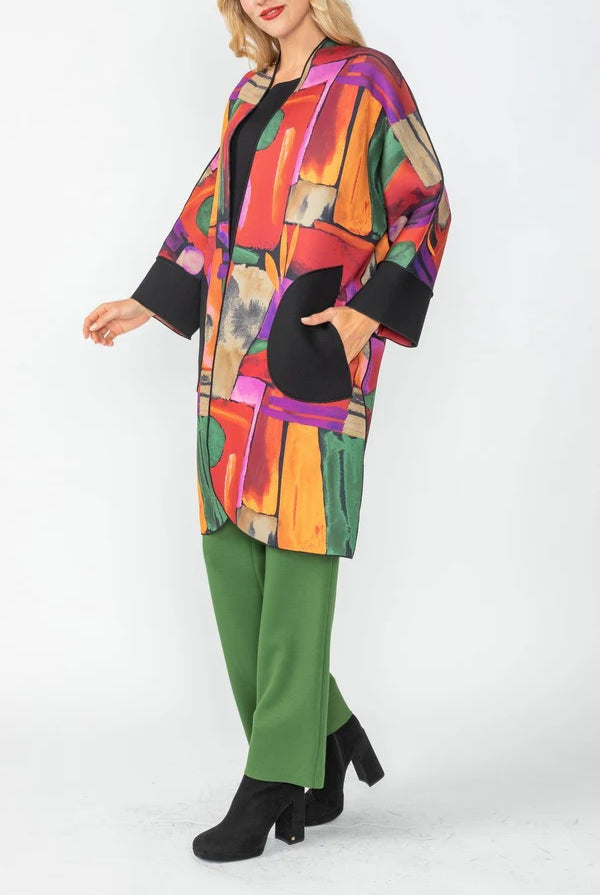 IC Collection Mosaic Reversible Jacket | Unique Apparel USA