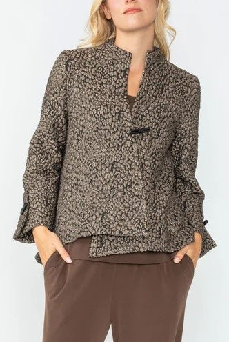 IC Collection One Button Speckle Jacket | Unique Apparel USA