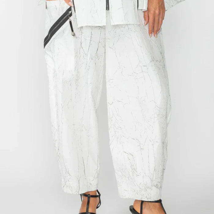 IC Collection Crackle Print Bubble Pants-6789P