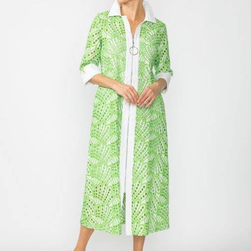 IC Collection Zip Front Dress-6843D