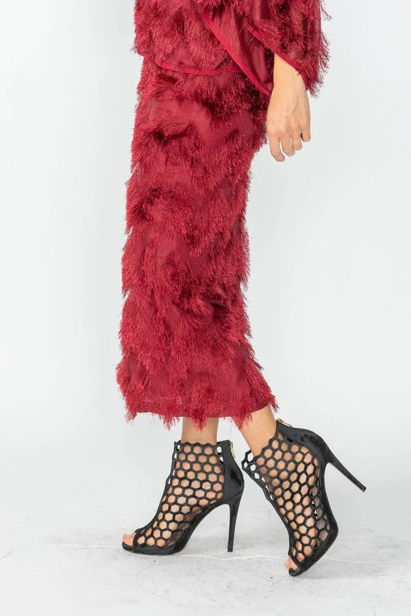 IC Collection Wave Feather Skirt-IC-6926S