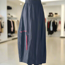 Moonlight Zip Pocket Crinkle Skirt-2617