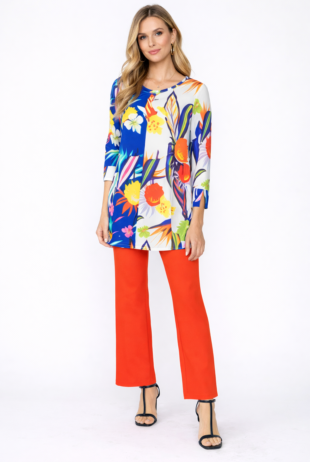 IC Collection Happy Print Tunic | Unique Apparel USA