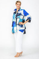 IC Collection Front Zipper Blouse-7851T-B