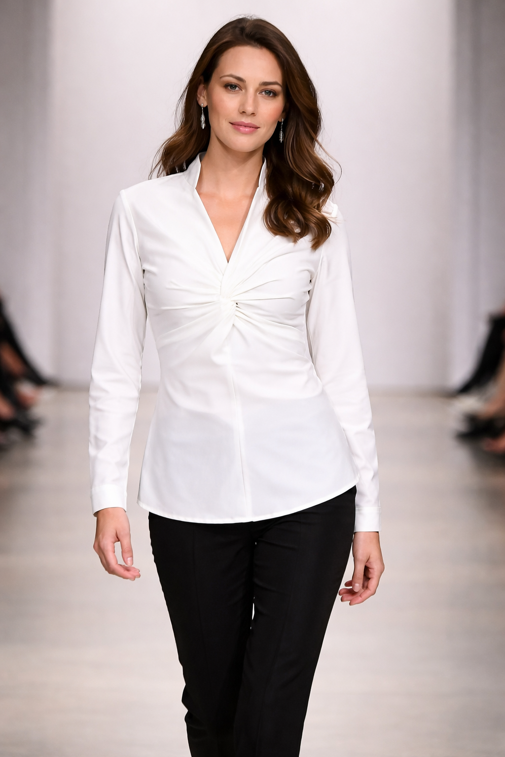 Joseph Ribkoff Long Sleeve White Shirt-JR-201281