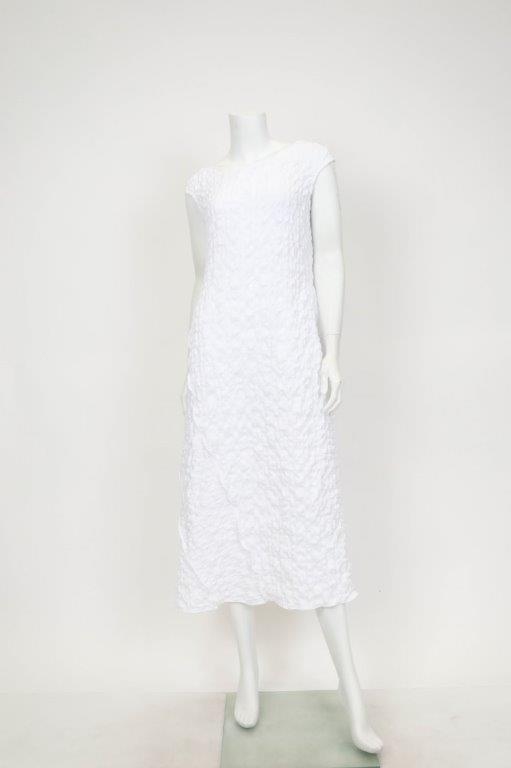 IC Collection Pucker Scoop Neck Dress 7003D-DUP1