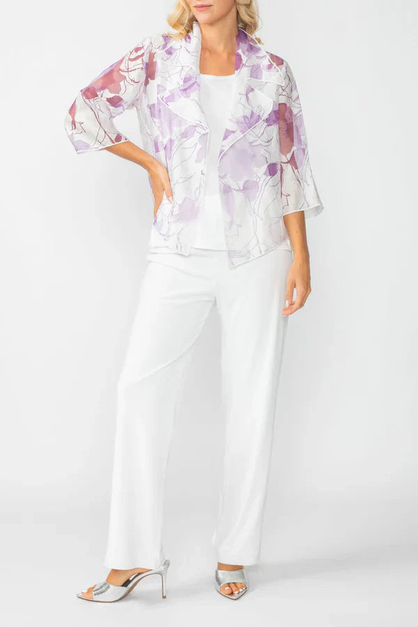 Notched Collar Merrow Jacket 7065J-PURPLE