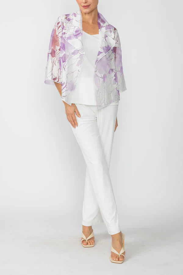 Notched Collar Merrow Jacket 7065J-PURPLE