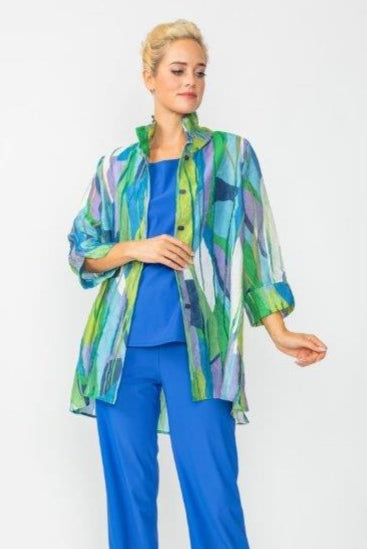 IC Collection Wire Collar Mosaic Jacket | Unique Apparel USA