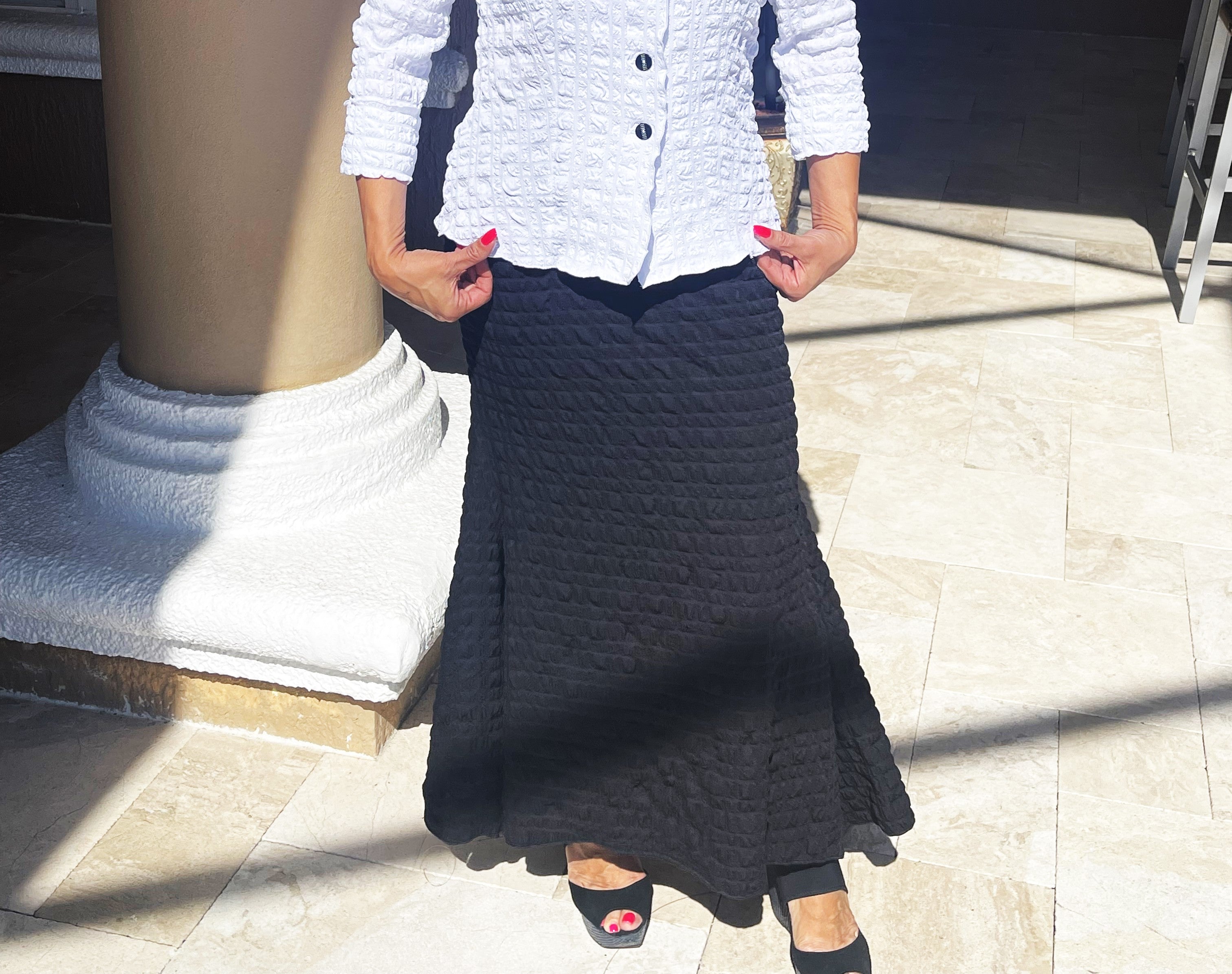 IC Collection Open Slit Skirt-7085S