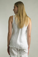 Tempo Paris Bias Silk Linen Top-7094A