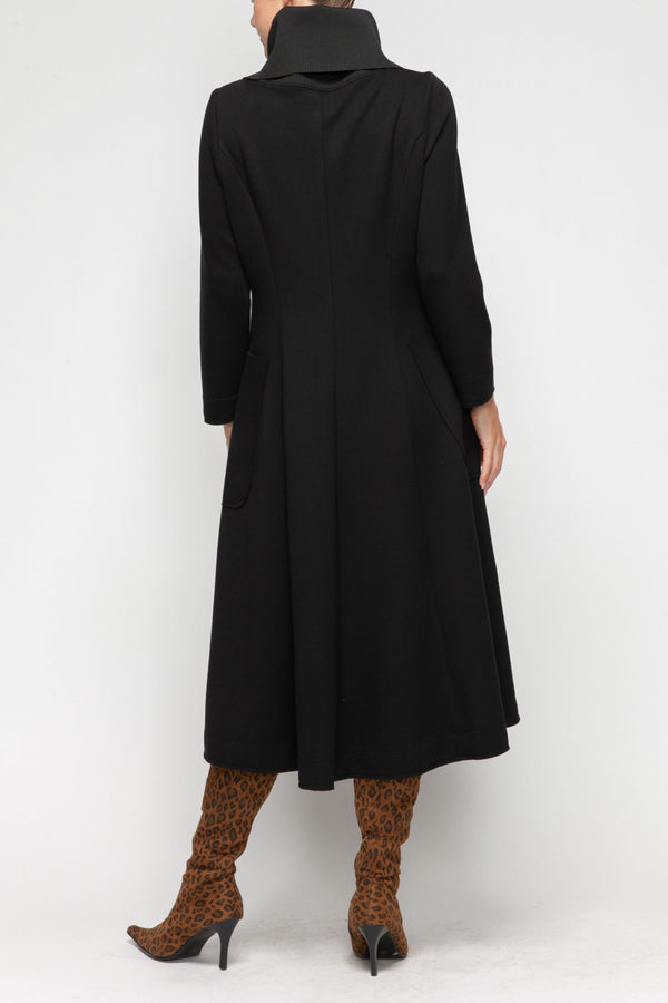 IC Collection Hi-Low Statement Collar Jacket-7142J