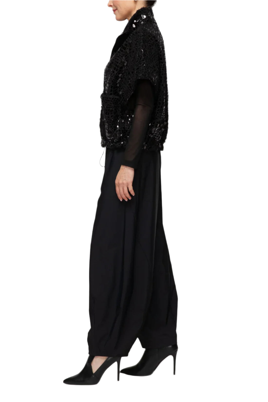 IC Collection Luna Sheen Zip Vest-7144V