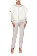 IC Collection Luna Sheen Zip Vest-7144V