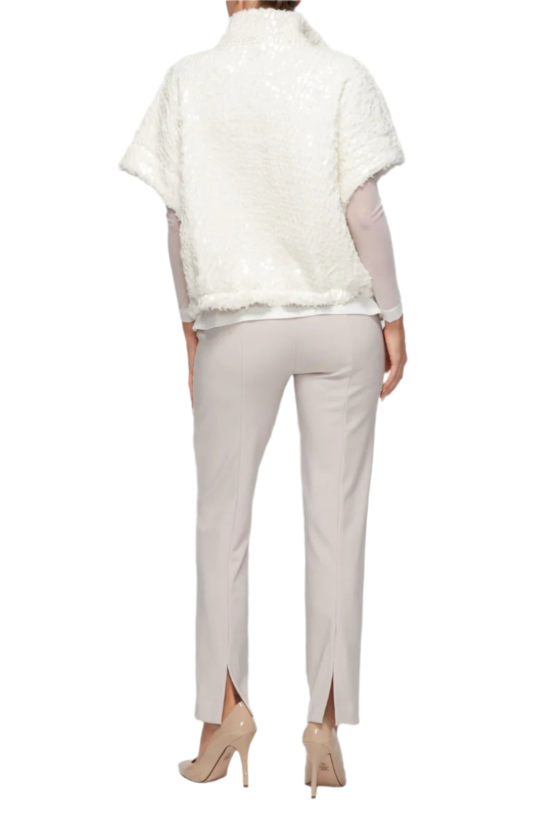 IC Collection Luna Sheen Zip Vest-7144V