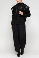 IC Collection Rip Sleeve Sheen Jacket-7145J