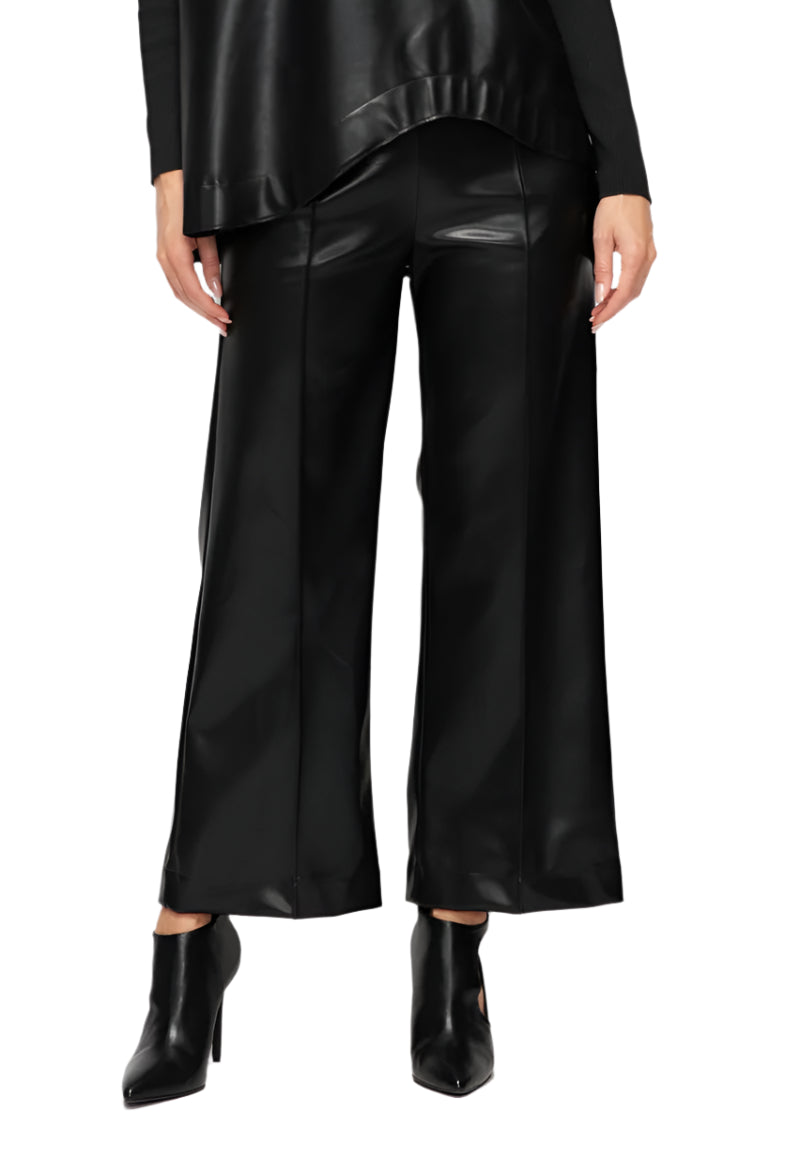 IC Collection Luxe Noir Faux Leather Pant | Unique Apparel USA