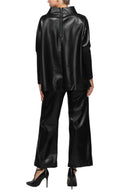 IC Collection Luxe Noir Faux Leather Pant-7191P