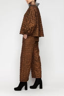 IC Collection Textured Wide-Leg Pants-7207P