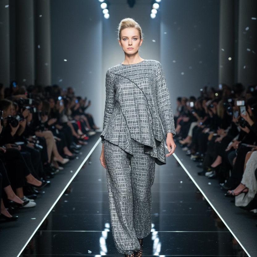 IC Collection Textured Asymmetrical Top-7235T-DUP