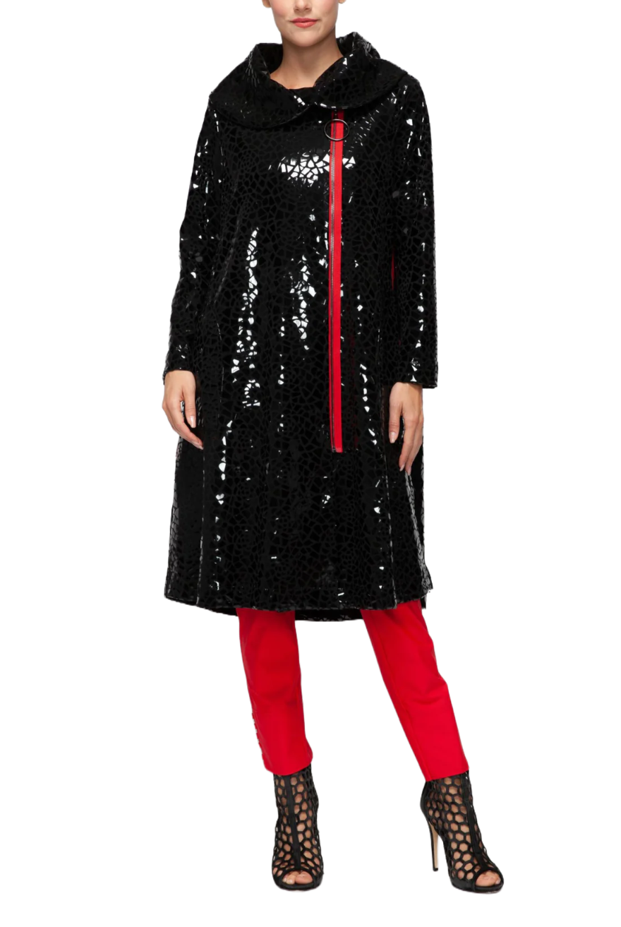 IC Collection Red Point Mosaic Jacket | Unique Apparel USA