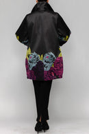 IC Collection Floral Bubble Sleeve Jacket-7212J