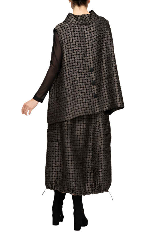 IC Collection Textured Bubble Skirt-7226S