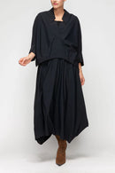 IC Collection Pleated V-Neck Boxy Top-7225V