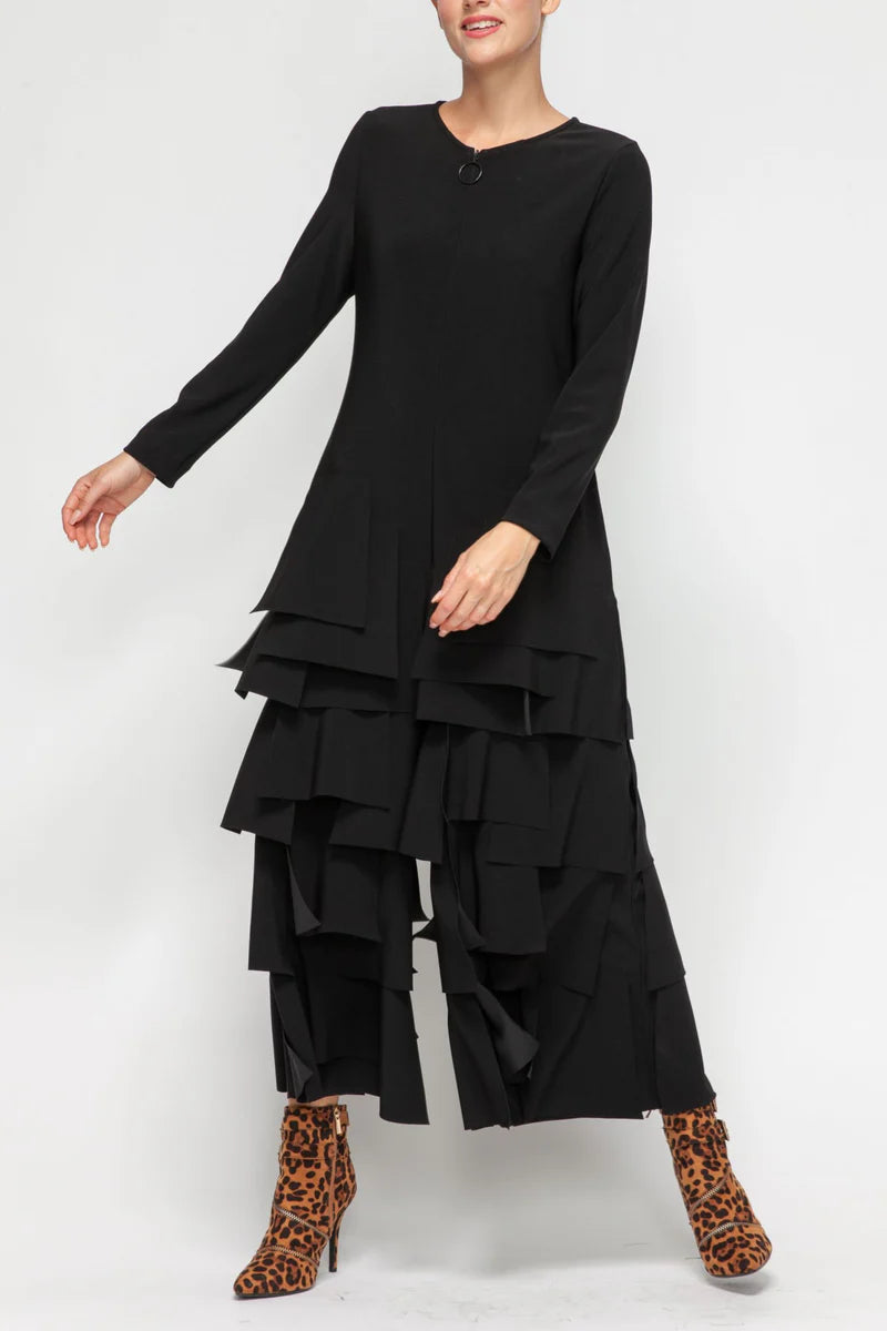 IC Collection Layered Ruffle Jumpsuit-7232JS